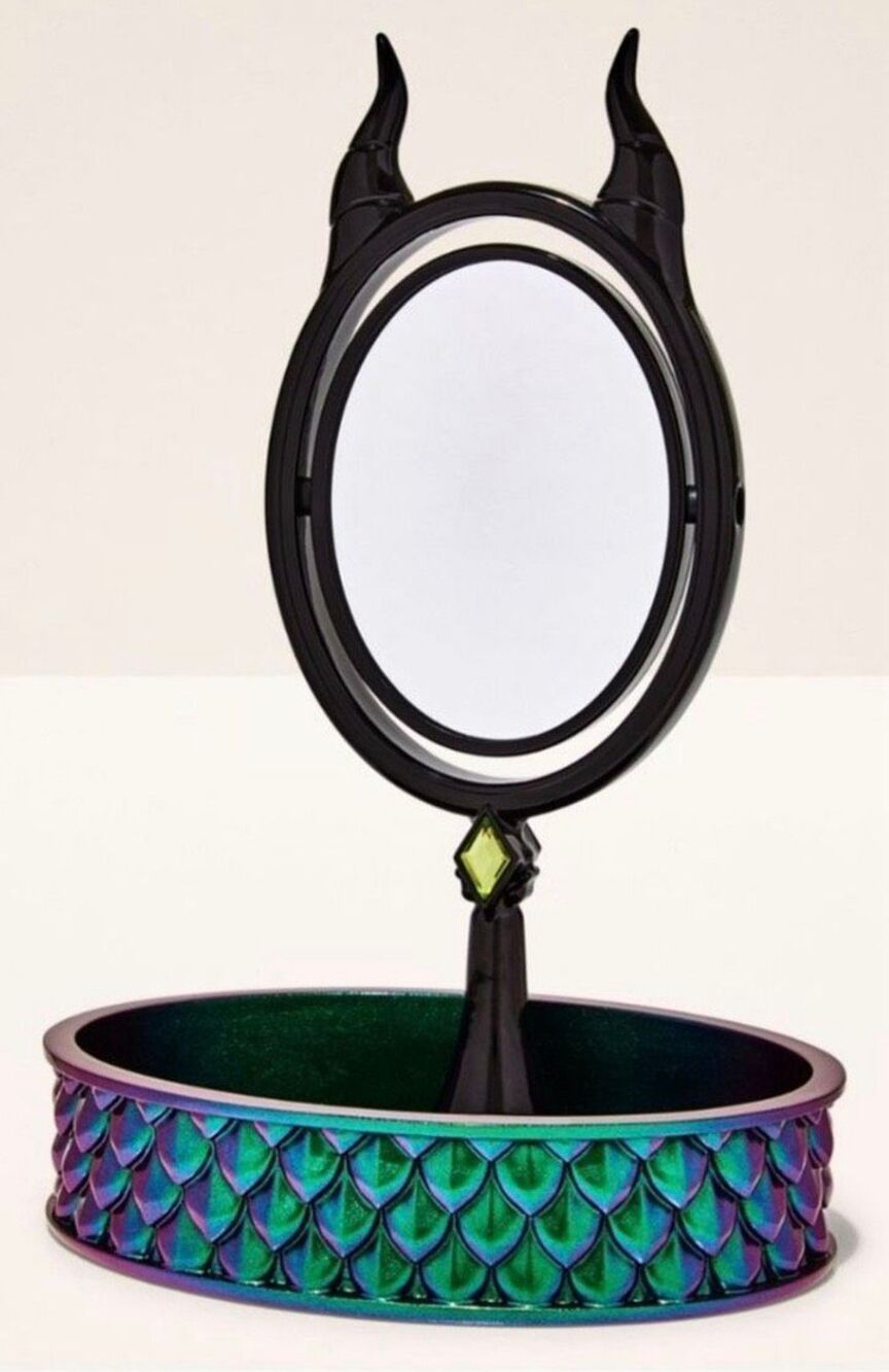 Disney villains x bath & body works maleficent embellished vanity mirror tray